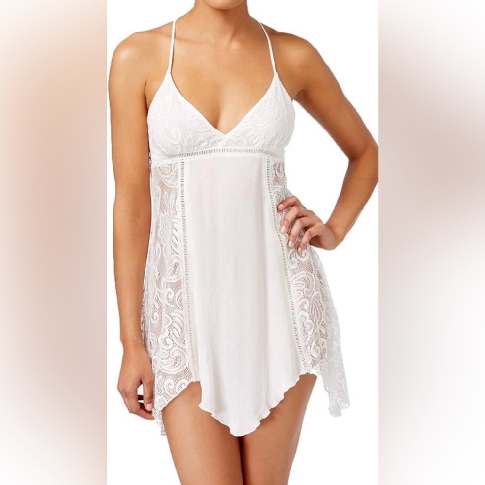 Linea Donatella Sheer/Lace Nightgown (L)!